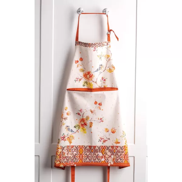 imageCotton Apron with Center Pocket Kitchen Unisex Cloth Apron 1 Piece with Long Ties for Painting Cooking Baking Restaurant14  Kelim  Prairie