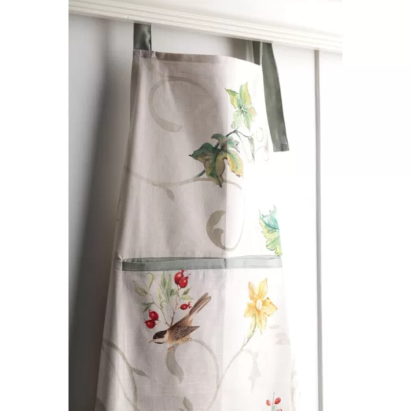 imageCotton Apron with Center Pocket Kitchen Unisex Cloth Apron 1 Piece with Long Ties for Painting Cooking Baking Restaurant19  Lumina