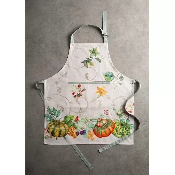 imageCotton Apron with Center Pocket Kitchen Unisex Cloth Apron 1 Piece with Long Ties for Painting Cooking Baking Restaurant19  Lumina