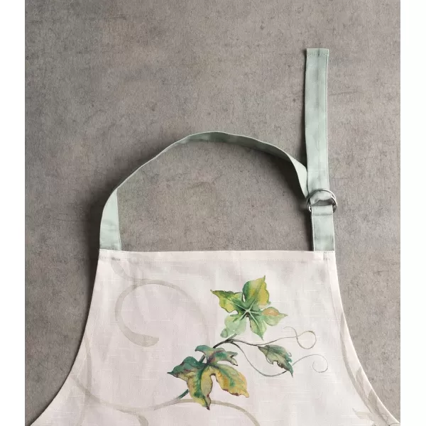 imageCotton Apron with Center Pocket Kitchen Unisex Cloth Apron 1 Piece with Long Ties for Painting Cooking Baking Restaurant19  Lumina