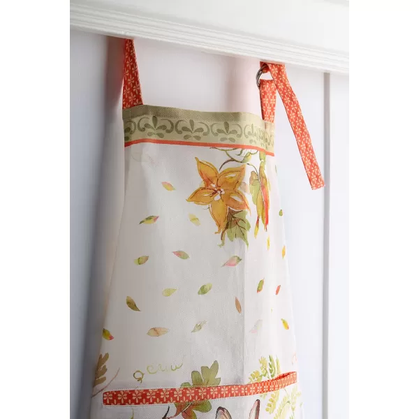 imageCotton Apron with Center Pocket Kitchen Unisex Cloth Apron 1 Piece with Long Ties for Painting Cooking Baking Restaurant21  Pumpkin Passion