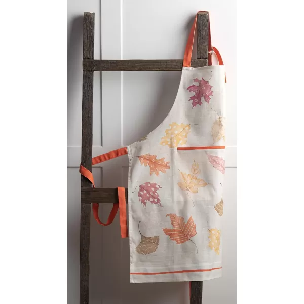 imageCotton Apron with Center Pocket Kitchen Unisex Cloth Apron 1 Piece with Long Ties for Painting Cooking Baking Restaurant23  Colors of Autumn