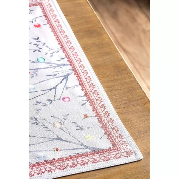 imageMaison d Hermine Cloth Placemat 100 Cotton Set of 4 Decorative Washable Place Mats Table Placemat Dining Kitchen Parties ampamp Camping Fairy Christmas  ThanksgivingChristmas