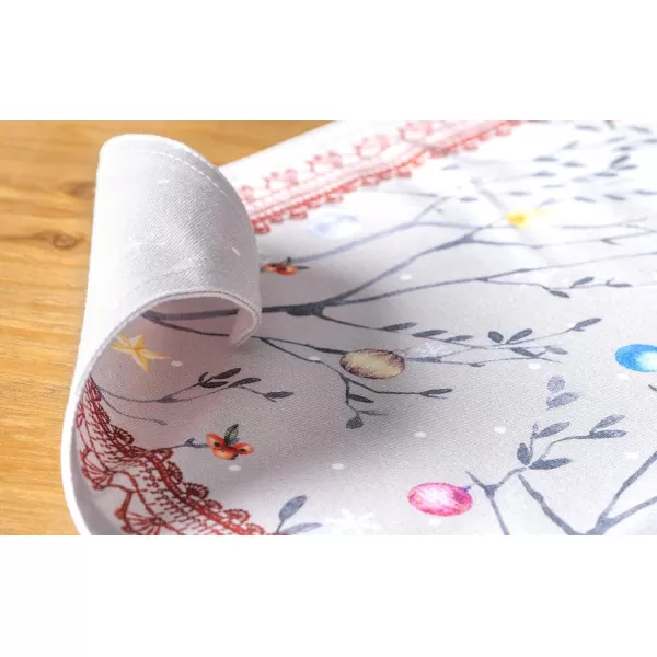 imageMaison d Hermine Cloth Placemat 100 Cotton Set of 4 Decorative Washable Place Mats Table Placemat Dining Kitchen Parties ampamp Camping Fairy Christmas  ThanksgivingChristmas