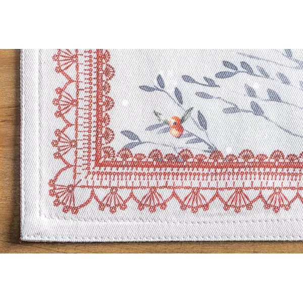 imageMaison d Hermine Cloth Placemat 100 Cotton Set of 4 Decorative Washable Place Mats Table Placemat Dining Kitchen Parties ampamp Camping Fairy Christmas  ThanksgivingChristmas