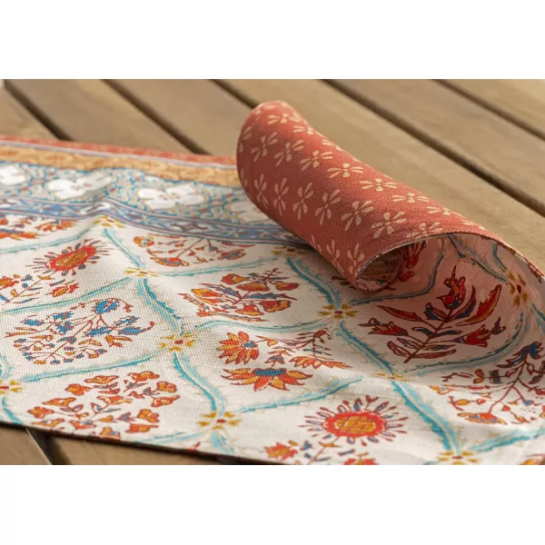 imageMaison d Hermine Cloth Placemats 100 Cotton Set of 4 Decorative Washable Table Placemat Dining Holidays Buffet Parties ampamp Wedding Use Romane  ThanksgivingChristmas
