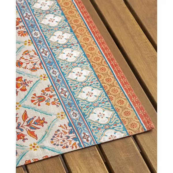 imageMaison d Hermine Cloth Placemats 100 Cotton Set of 4 Decorative Washable Table Placemat Dining Holidays Buffet Parties ampamp Wedding Use Romane  ThanksgivingChristmas