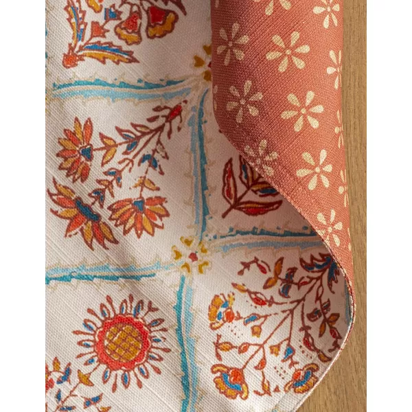 imageMaison d Hermine Cloth Placemats 100 Cotton Set of 4 Decorative Washable Table Placemat Dining Holidays Buffet Parties ampamp Wedding Use Romane  ThanksgivingChristmas