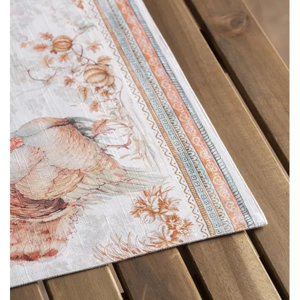 imageMaison d Hermine Cloth Placemats Set of 4 100 Cotton Decorative Washable Table Place Mat Kitchen Party Wedding Restaurant ampamp Camping Giving Thanks  ThanksgivingChristmas