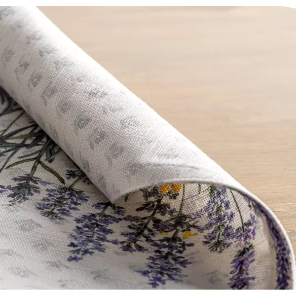 imageMaison d Hermine Cloth Placemats Set of 4 100 Cotton Decorative Washable Table Place Mat Kitchen Party Wedding Restaurant ampamp Camping Meadow Florals  Beige  SpringSummer12  Fanny Lavender