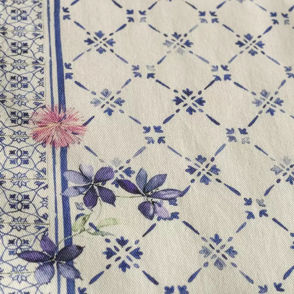 imageMaison d Hermine Cloth Placemats Set of 4 100 Cotton Decorative Washable Table Place Mat Kitchen Party Wedding Restaurant ampamp Camping Meadow Florals  Beige  SpringSummer3  Faience