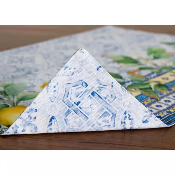 imageMaison d Hermine Cloth Placemats Set of 4 100 Cotton Decorative Washable Table Place Mat Kitchen Party Wedding Restaurant ampamp Camping Meadow Florals  Beige  SpringSummer19  Citrus