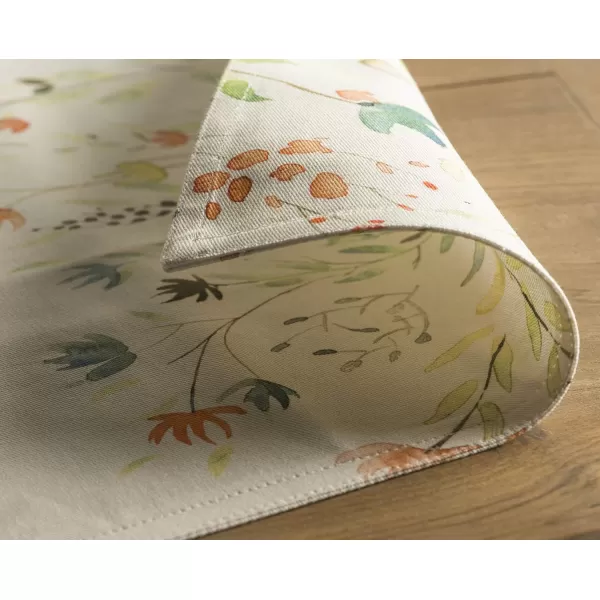 imageMaison d Hermine Cloth Placemats Set of 4 100 Cotton Decorative Washable Table Place Mat Kitchen Party Wedding Restaurant ampamp Camping Meadow Florals  Beige  SpringSummer1  Colmar