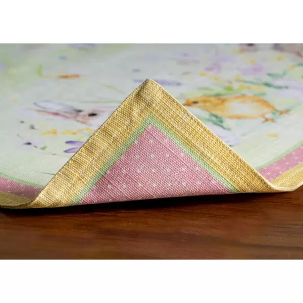 imageMaison d Hermine Cloth Placemats Set of 4 100 Cotton Decorative Washable Table Place Mat Kitchen Party Wedding Restaurant ampamp Camping Meadow Florals  Beige  SpringSummer23  Easter Zest