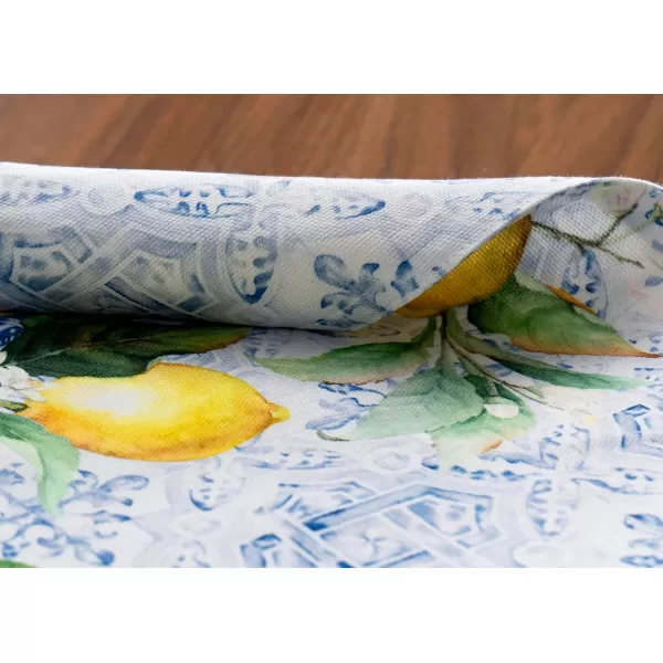 imageMaison d Hermine Cloth Placemats Set of 4 100 Cotton Decorative Washable Table Place Mat Kitchen Party Wedding Restaurant ampamp Camping Meadow Florals  Beige  SpringSummer19  Citrus