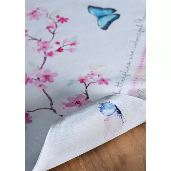 imageMaison d Hermine Cloth Placemats Set of 4 100 Cotton Decorative Washable Table Place Mat Kitchen Party Wedding Restaurant ampamp Camping Meadow Florals  Beige  SpringSummer13  Blossoms in Spring
