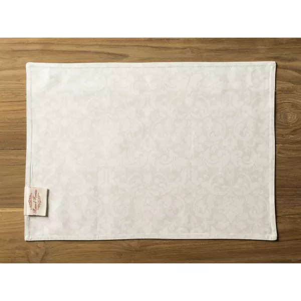 imageMaison d Hermine Cloth Placemats Set of 4 100 Cotton Decorative Washable Table Place Mat Kitchen Party Wedding Restaurant ampamp Camping Meadow Florals  Beige  SpringSummer11  Campagne