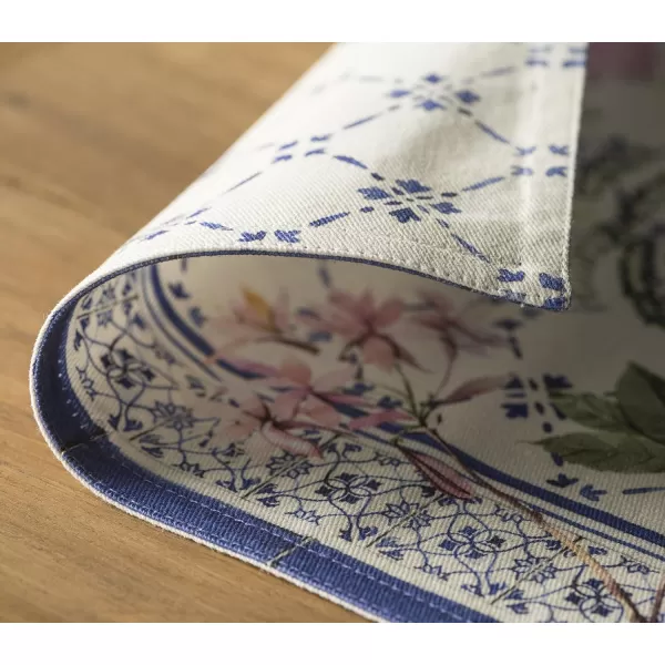 imageMaison d Hermine Cloth Placemats Set of 4 100 Cotton Decorative Washable Table Place Mat Kitchen Party Wedding Restaurant ampamp Camping Meadow Florals  Beige  SpringSummer3  Faience