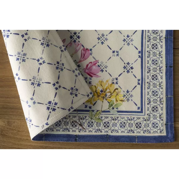imageMaison d Hermine Cloth Placemats Set of 4 100 Cotton Decorative Washable Table Place Mat Kitchen Party Wedding Restaurant ampamp Camping Meadow Florals  Beige  SpringSummer3  Faience