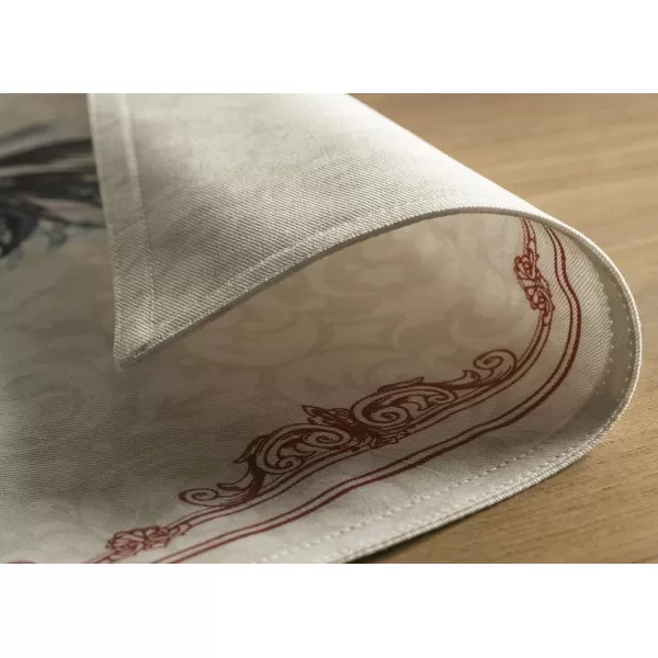 imageMaison d Hermine Cloth Placemats Set of 4 100 Cotton Decorative Washable Table Place Mat Kitchen Party Wedding Restaurant ampamp Camping Meadow Florals  Beige  SpringSummer11  Campagne