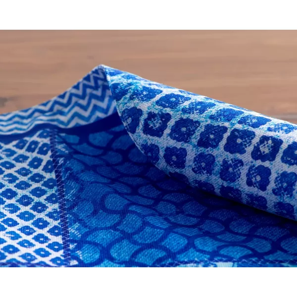imageMaison d Hermine Cloth Placemats Set of 4 100 Cotton Decorative Washable Table Place Mat Kitchen Party Wedding Restaurant ampamp Camping Meadow Florals  Beige  SpringSummer21  Indigo Love