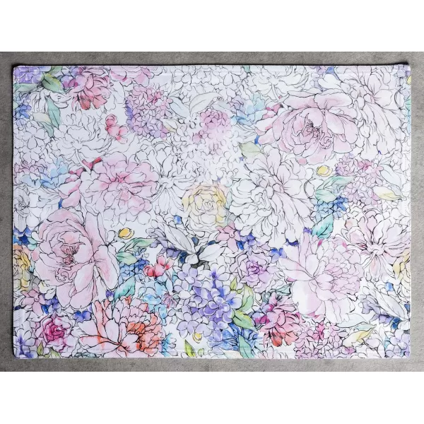 imageMaison d Hermine Cloth Placemats Set of 4 100 Cotton Decorative Washable Table Place Mat Kitchen Party Wedding Restaurant ampamp Camping Meadow Florals  Beige  SpringSummer19  Floral Love