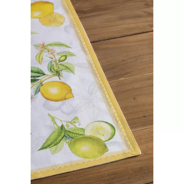 imageMaison d Hermine Cloth Placemats Set of 4 100 Cotton Decorative Washable Table Place Mat Kitchen Party Wedding Restaurant ampamp Camping Meadow Florals  Beige  SpringSummer04  Limoncello