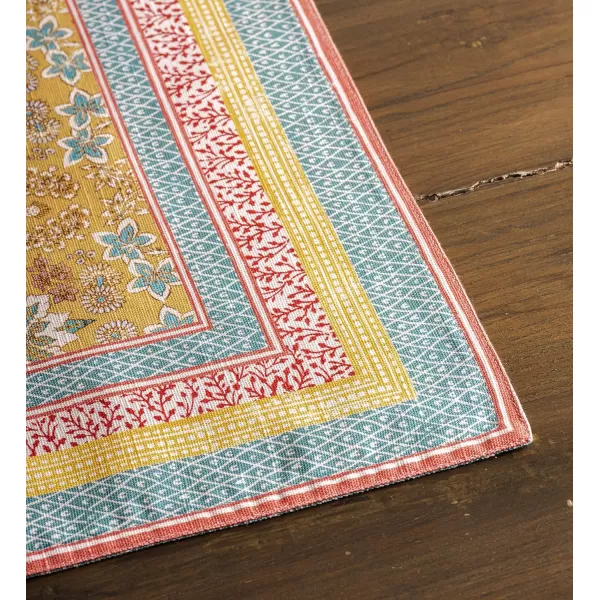 imageMaison d Hermine Cloth Placemats Set of 4 100 Cotton Decorative Washable Table Place Mat Kitchen Party Wedding Restaurant ampamp Camping Meadow Florals  Beige  SpringSummer08  Marquise