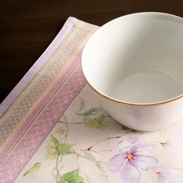 imageMaison d Hermine Cloth Placemats Set of 4 100 Cotton Decorative Washable Table Place Mat Kitchen Party Wedding Restaurant ampamp Camping Meadow Florals  Beige  SpringSummer24  Magnolia Mornings