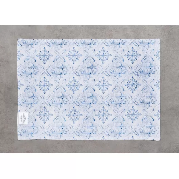 imageMaison d Hermine Cloth Placemats Set of 4 100 Cotton Decorative Washable Table Place Mat Kitchen Party Wedding Restaurant ampamp Camping Meadow Florals  Beige  SpringSummer19  Citrus