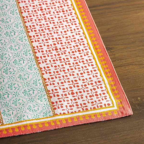 imageMaison d Hermine Cloth Placemats Set of 4 100 Cotton Decorative Washable Table Place Mat Kitchen Party Wedding Restaurant ampamp Camping Meadow Florals  Beige  SpringSummer09  Provence