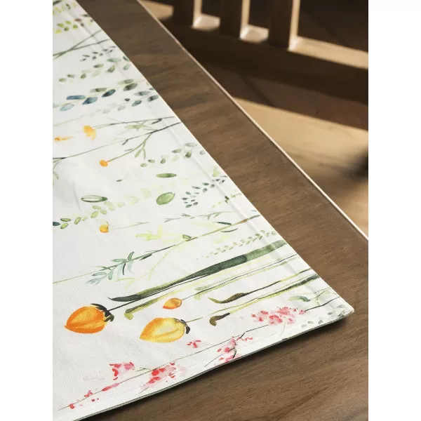 imageMaison d Hermine Cloth Placemats Set of 4 100 Cotton Decorative Washable Table Place Mat Kitchen Party Wedding Restaurant ampamp Camping Meadow Florals  Beige  SpringSummer2  Botanical Fresh