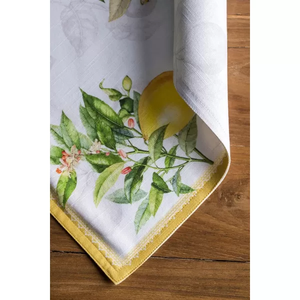 imageMaison d Hermine Cloth Placemats Set of 4 100 Cotton Decorative Washable Table Place Mat Kitchen Party Wedding Restaurant ampamp Camping Meadow Florals  Beige  SpringSummer04  Limoncello