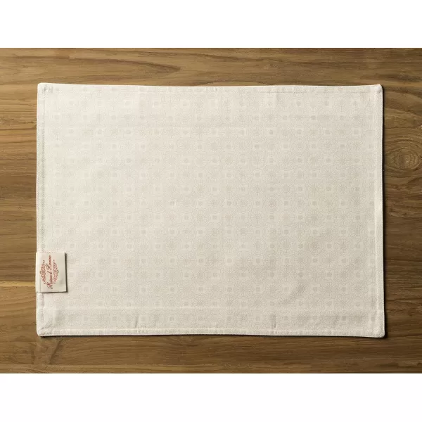 imageMaison d Hermine Cloth Placemats Set of 4 100 Cotton Decorative Washable Table Place Mat Kitchen Party Wedding Restaurant ampamp Camping Meadow Florals  Beige  SpringSummer5  Birdies on Wire