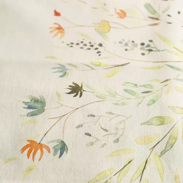 imageMaison d Hermine Cloth Placemats Set of 4 100 Cotton Decorative Washable Table Place Mat Kitchen Party Wedding Restaurant ampamp Camping Meadow Florals  Beige  SpringSummer1  Colmar