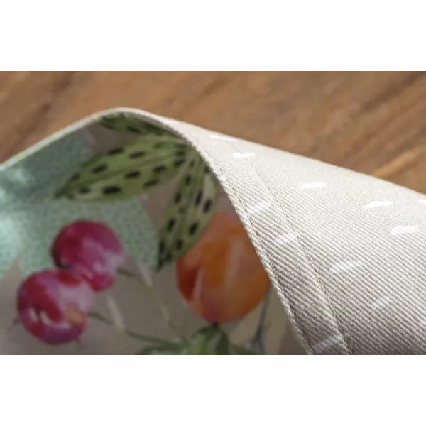 imageMaison d Hermine Cloth Placemats Set of 4 100 Cotton Decorative Washable Table Place Mat Kitchen Party Wedding Restaurant ampamp Camping Meadow Florals  Beige  SpringSummer16  Jardin Dete  Fog