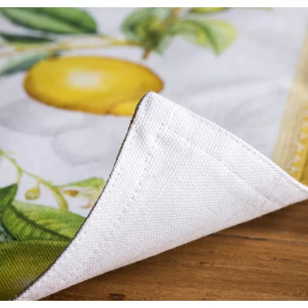 imageMaison d Hermine Cloth Placemats Set of 4 100 Cotton Decorative Washable Table Place Mat Kitchen Party Wedding Restaurant ampamp Camping Meadow Florals  Beige  SpringSummer04  Limoncello