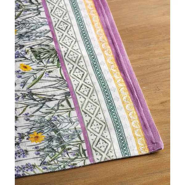 imageMaison d Hermine Cloth Placemats Set of 4 100 Cotton Decorative Washable Table Place Mat Kitchen Party Wedding Restaurant ampamp Camping Meadow Florals  Beige  SpringSummer12  Fanny Lavender