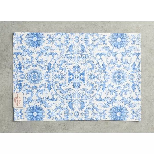 imageMaison d Hermine Cloth Placemats Set of 4 100 Cotton Decorative Washable Table Place Mat Kitchen Party Wedding Restaurant ampamp Camping Meadow Florals  Beige  SpringSummer10  Canton