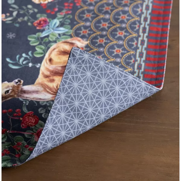 imageMaison d Hermine Cloth Placemats Set of 4 100 Cotton Decorative Washable Table Place Mat Kitchen Wedding Restaurant ampamp Camping Kelim  Prairie  ThanksgivingChristmas3  Christmas Joy