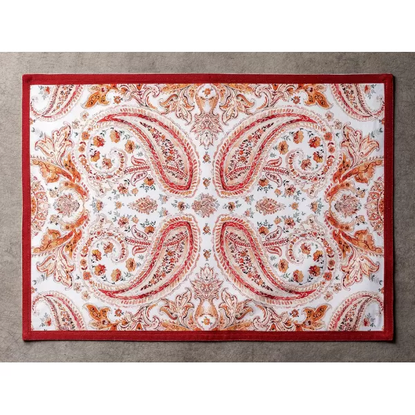 imageMaison d Hermine Cloth Placemats Set of 4 100 Cotton Decorative Washable Table Place Mat Kitchen Wedding Restaurant ampamp Camping Kelim  Prairie  ThanksgivingChristmas21  Orient