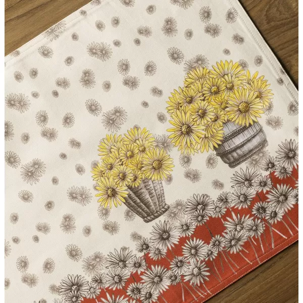 imageMaison d Hermine Cloth Placemats Set of 4 100 Cotton Decorative Washable Table Place Mat Kitchen Wedding Restaurant ampamp Camping Kelim  Prairie  ThanksgivingChristmas14  Bagatelle