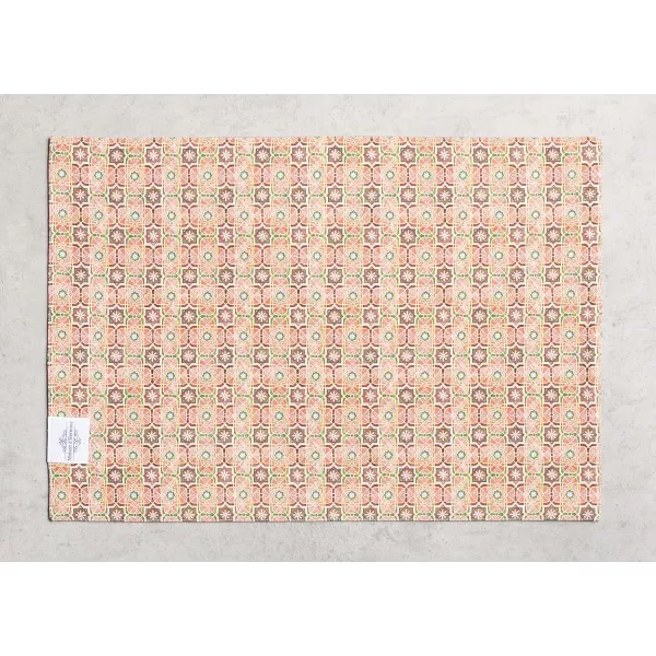 imageMaison d Hermine Cloth Placemats Set of 4 100 Cotton Decorative Washable Table Place Mat Kitchen Wedding Restaurant ampamp Camping Kelim  Prairie  ThanksgivingChristmas9  Ispahan