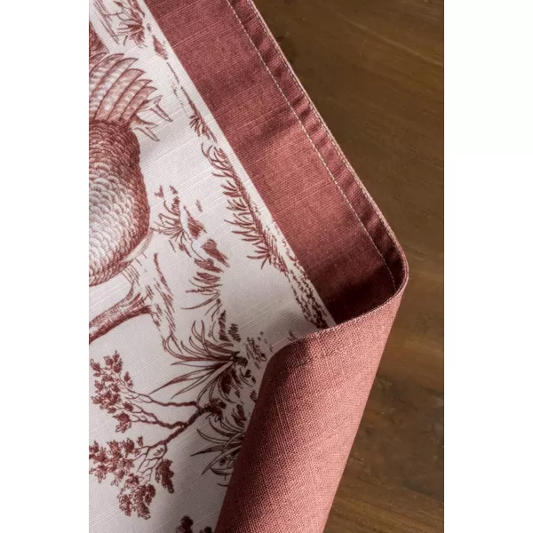 imageMaison d Hermine Cloth Placemats Set of 4 100 Cotton Decorative Washable Table Place Mat Kitchen Wedding Restaurant ampamp Camping Kelim  Prairie  ThanksgivingChristmas26  Holy Jouy  Brown