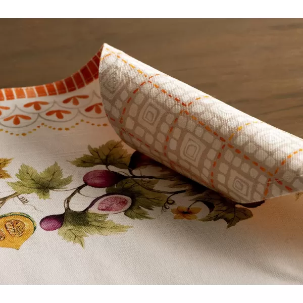imageMaison d Hermine Cloth Placemats Set of 4 100 Cotton Decorative Washable Table Place Mat Kitchen Wedding Restaurant ampamp Camping Kelim  Prairie  ThanksgivingChristmas4  Pumpkin Garden  Cloudy Cream