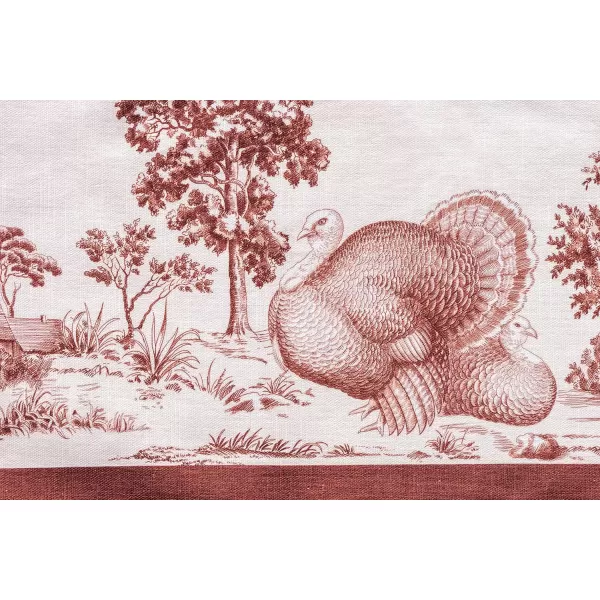 imageMaison d Hermine Cloth Placemats Set of 4 100 Cotton Decorative Washable Table Place Mat Kitchen Wedding Restaurant ampamp Camping Kelim  Prairie  ThanksgivingChristmas26  Holy Jouy  Brown