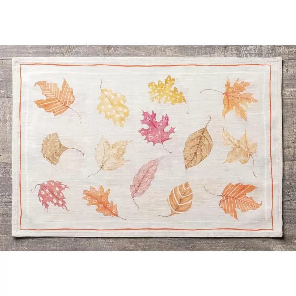 imageMaison d Hermine Cloth Placemats Set of 4 100 Cotton Decorative Washable Table Place Mat Kitchen Wedding Restaurant ampamp Camping Kelim  Prairie  ThanksgivingChristmas8  Colors of Autumn