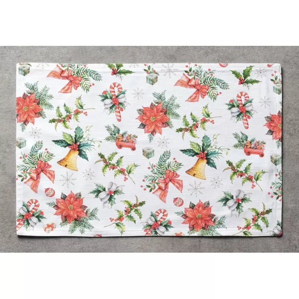 imageMaison d Hermine Cloth Placemats Set of 4 100 Cotton Decorative Washable Table Place Mat Kitchen Wedding Restaurant ampamp Camping Kelim  Prairie  ThanksgivingChristmas24  Chromo