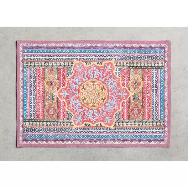 imageMaison d Hermine Cloth Placemats Set of 4 100 Cotton Decorative Washable Table Place Mat Kitchen Wedding Restaurant ampamp Camping Kelim  Prairie  ThanksgivingChristmas9  Ispahan