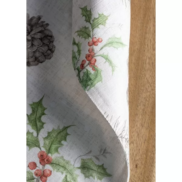 imageMaison d Hermine Cloth Placemats Set of 4 100 Cotton Decorative Washable Table Place Mat Kitchen Wedding Restaurant ampamp Camping Kelim  Prairie  ThanksgivingChristmas6  Christmas Dew